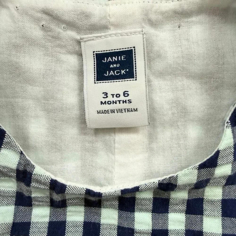 Janie and Jack Gingham Shortall